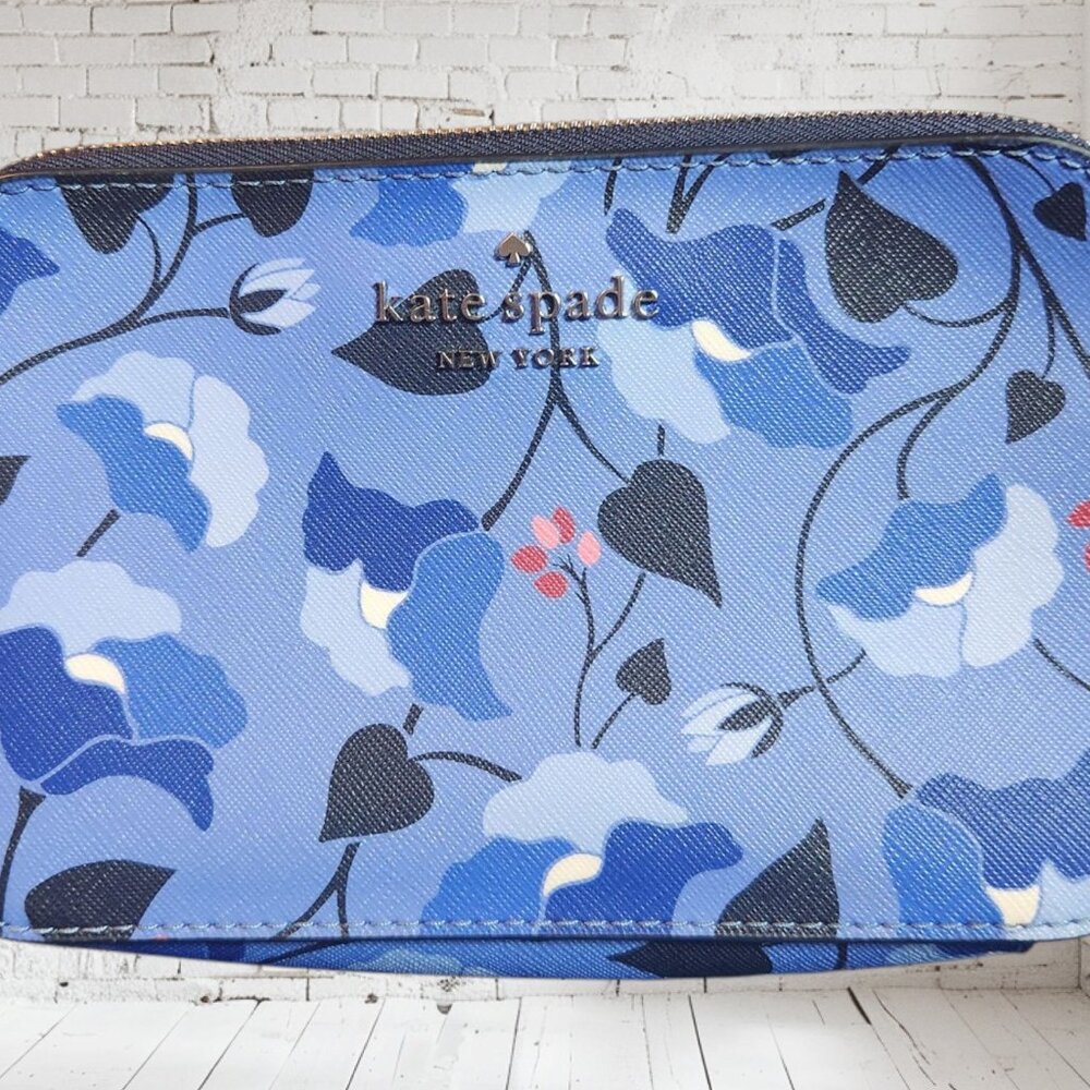 Kate Spade NWOT New York Staci Nouvaeu Bloom Small Double Zip Crossbody - Picture 7 of 8